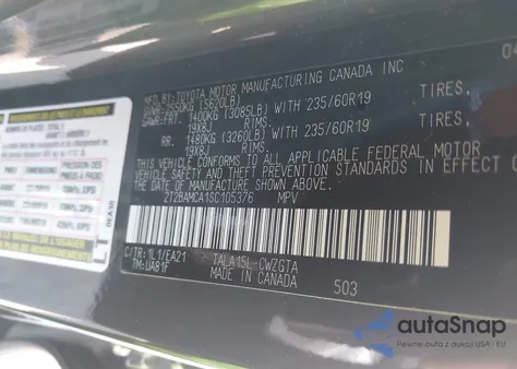 2025 Lexus Rx Premium from USA, damaged, VIN 2T2BAMCA1SC105376